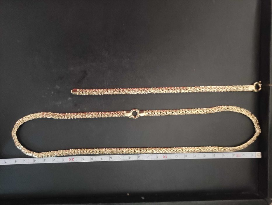 Złoto 585 naszyjnik+bransoletka super promocja tylko 350pln gram