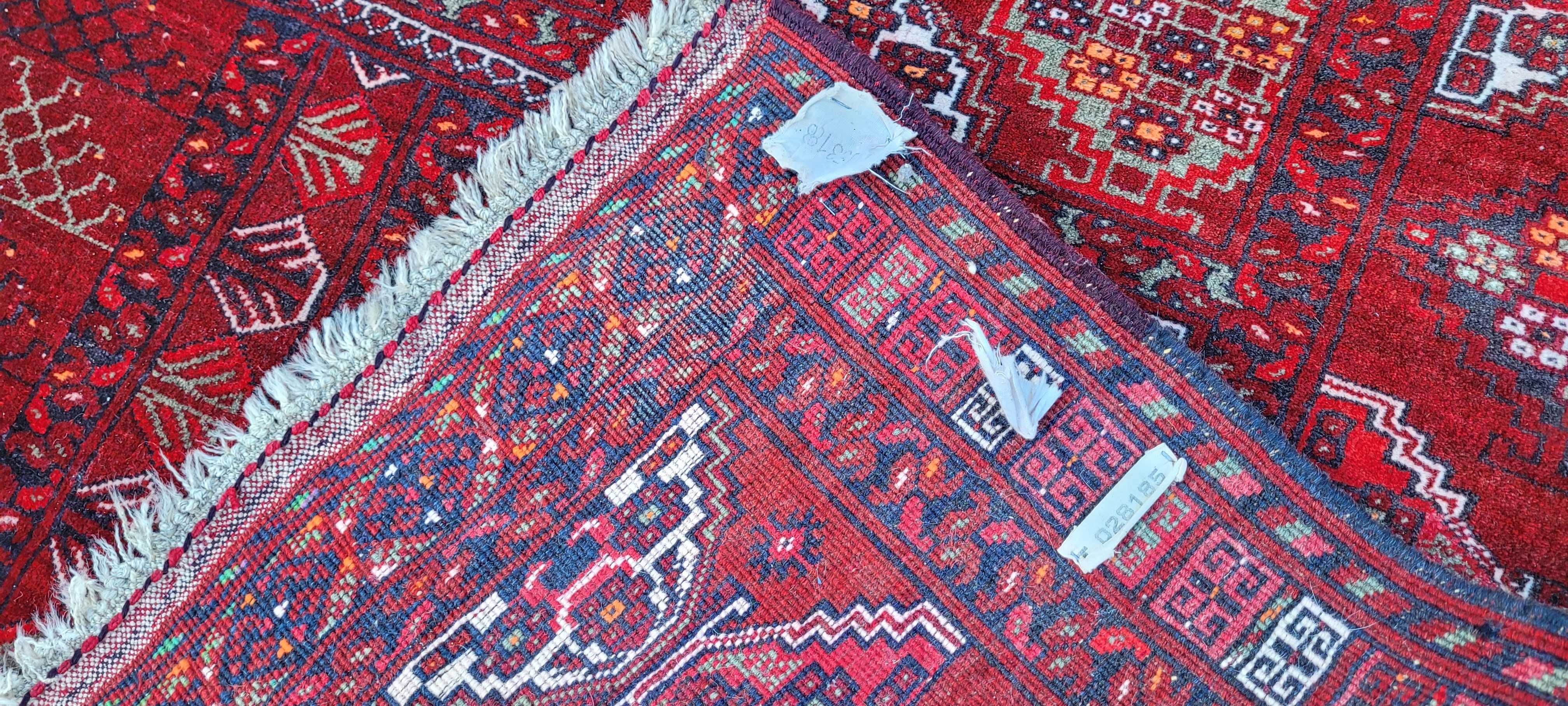 -70% Oryginalny stary r.tkany dywan afgan wełna 152/195cm