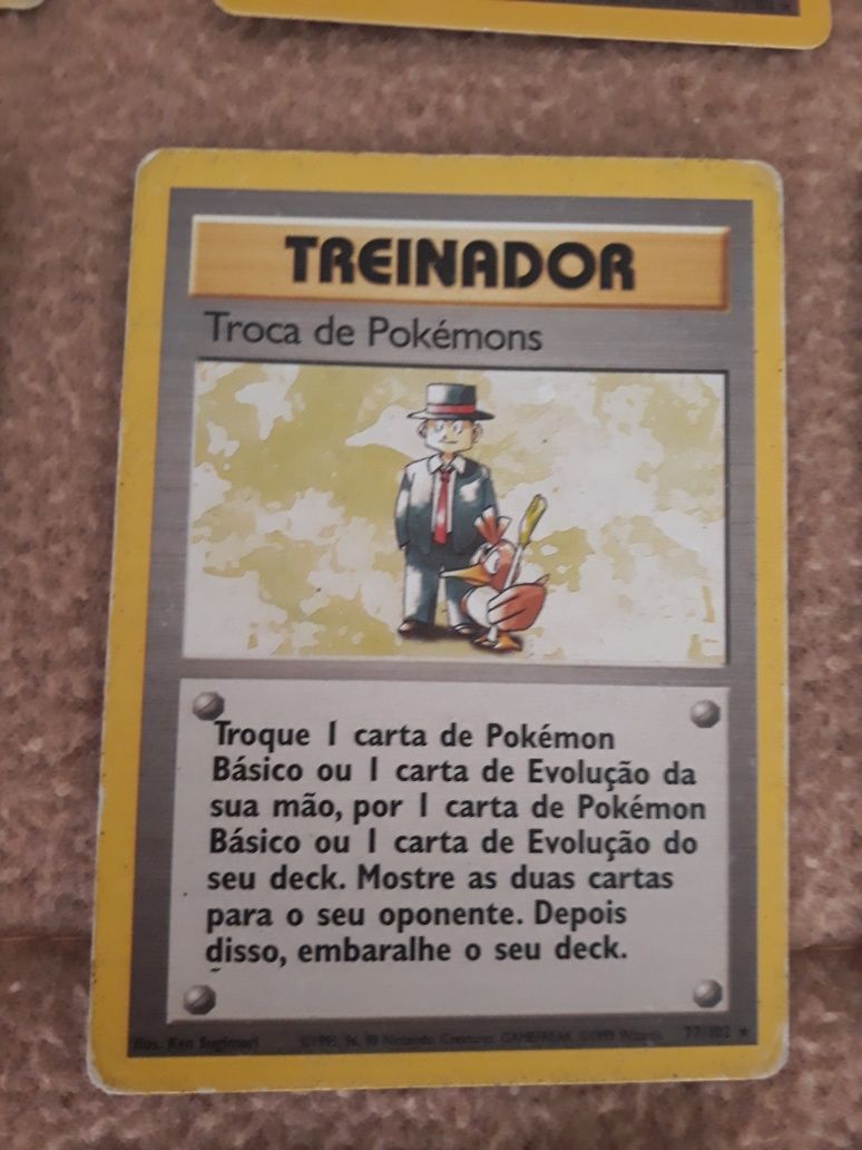 Cartas pokemon treinadores 23 de 25 base set