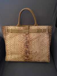 Шикарная сумка Furla в стиле Hermes , кожа питона! Оригинал!