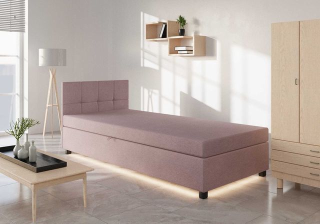 Łóżko tapczan jednoosobowy sofa kanapa Pojemnik Materac