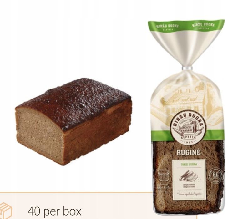Chleb Żytni Bez Drożdży 320G. Litewski