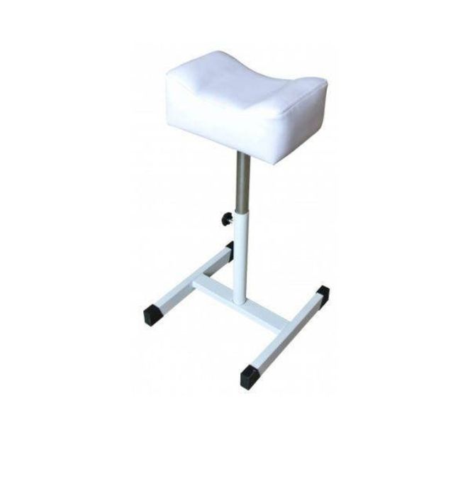 Підставка під ногу для педикюру (тринога) з регулюванням висоти, біла