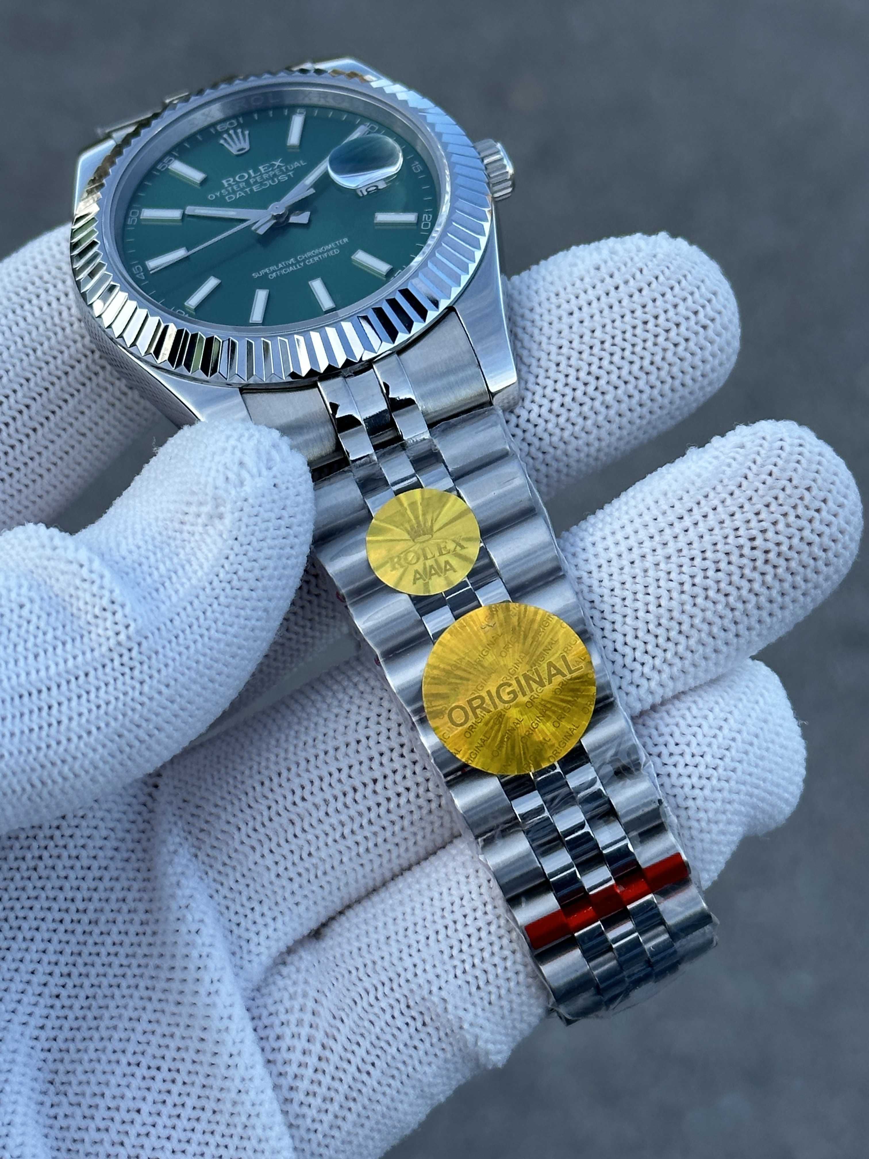 Швейцарские часы Rolex Datejust Green. Топ модель