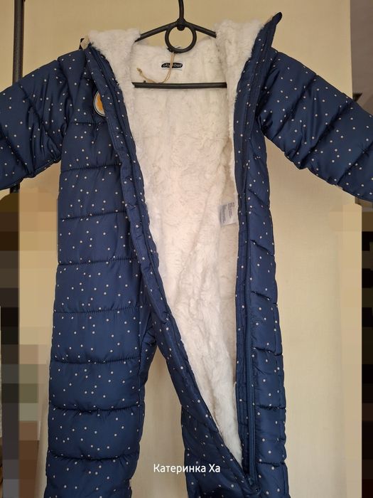Комбінезон зимовий демісезонний на плюшевій підкладці 74/80 Lily&Dan