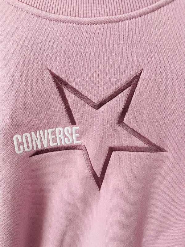 Sweatshirt Rosa Cropped Converse T. M Nova