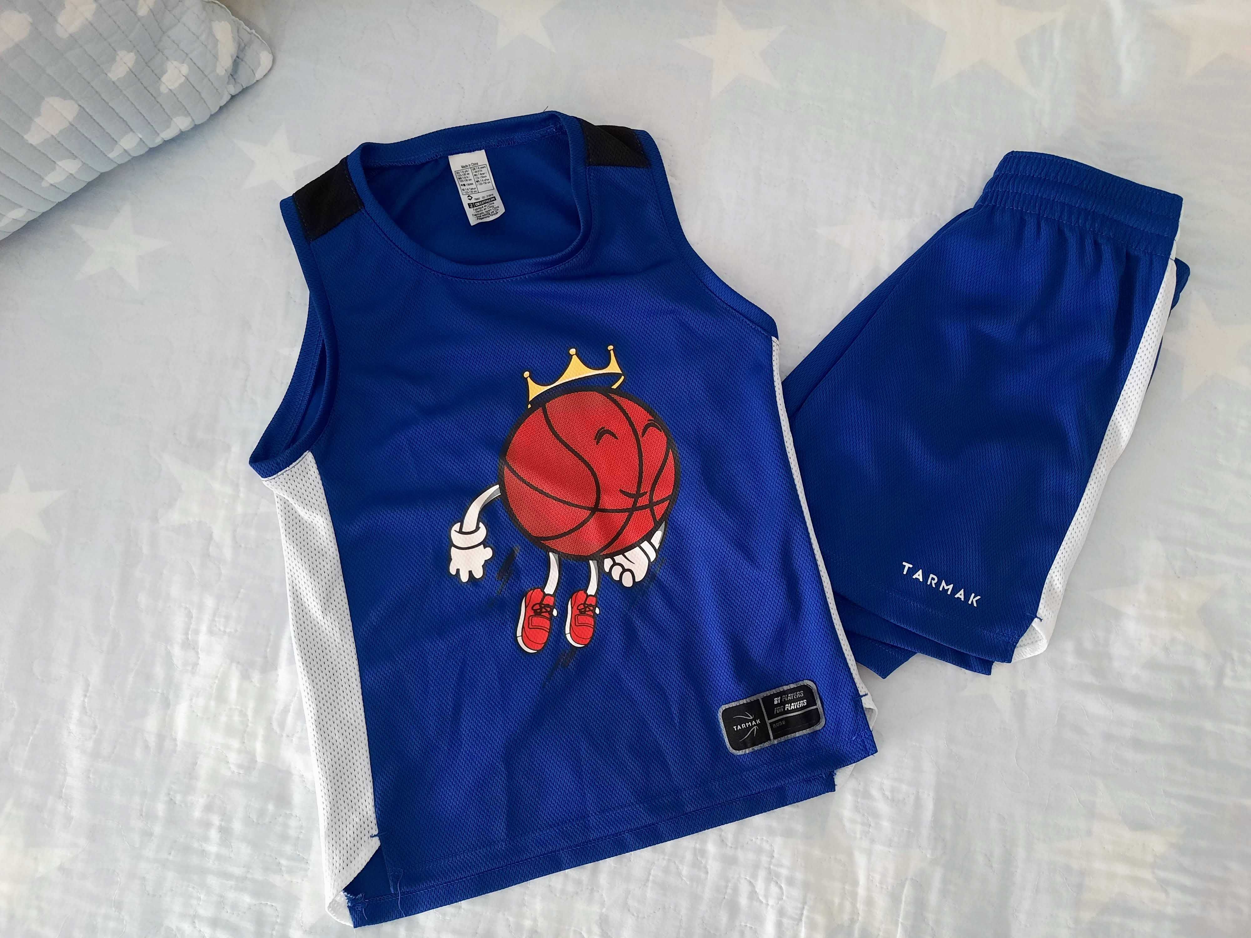 Conjunto desportivo (calções e tshirt) para basquetebol - 7/9 anos