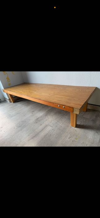 Niski Stół Stolik Drewniany Ława  Ciężki