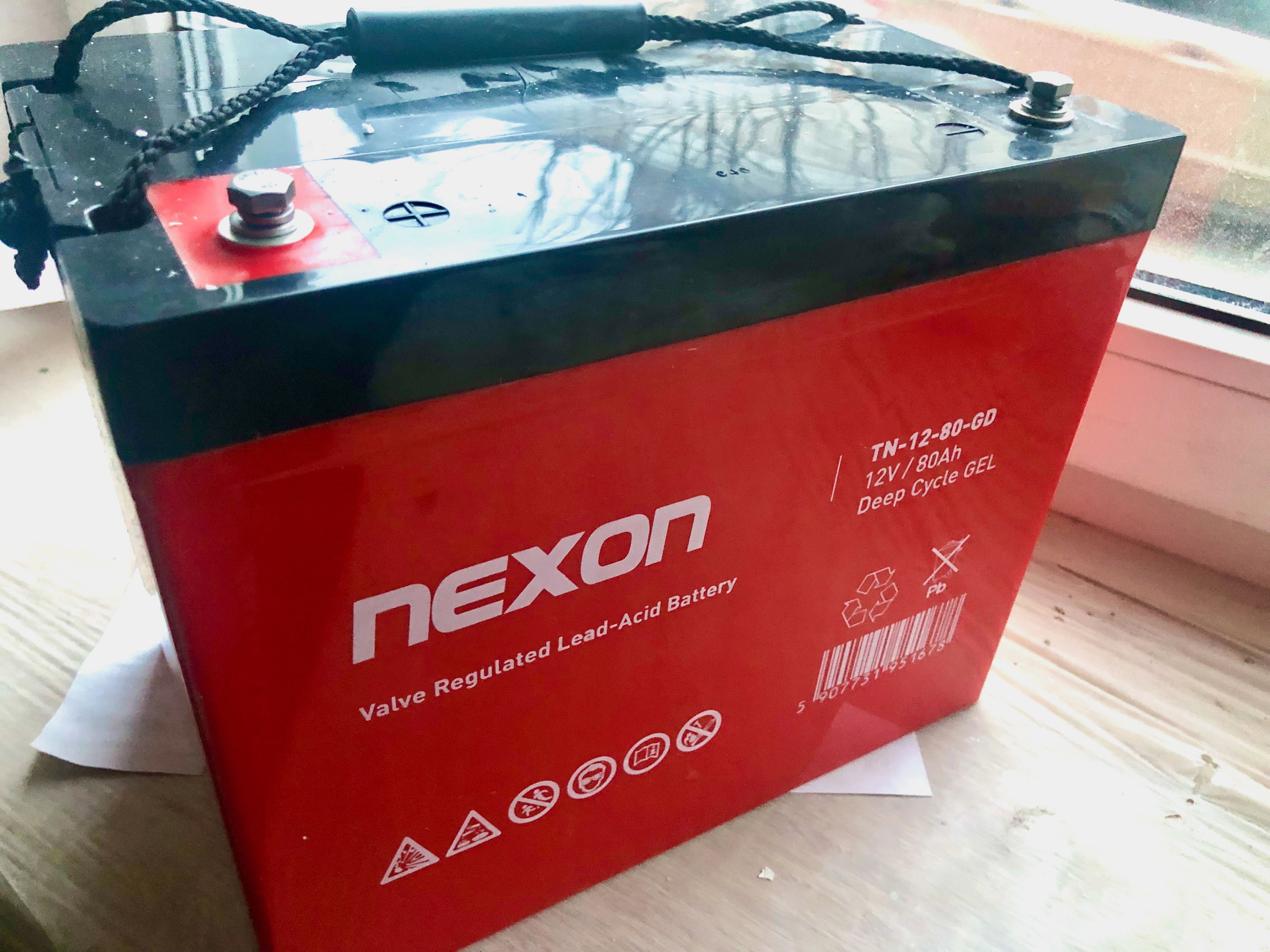 Акумулятор гелевий Нексон 12V 80Аг, NEXON Deep Cycle GEL тяговий