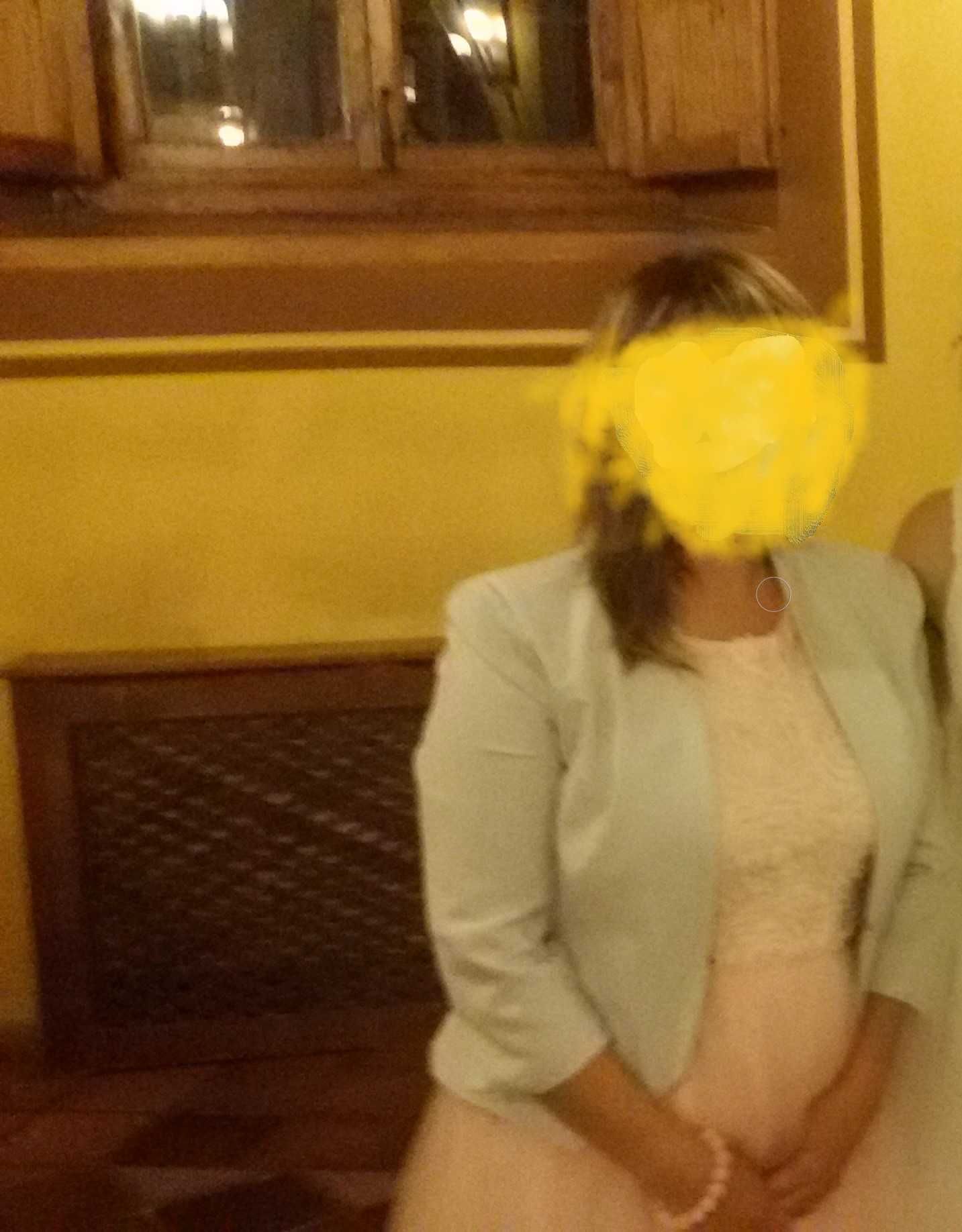 Sukienka tiulowa L/M kolor brzoskwiniowy