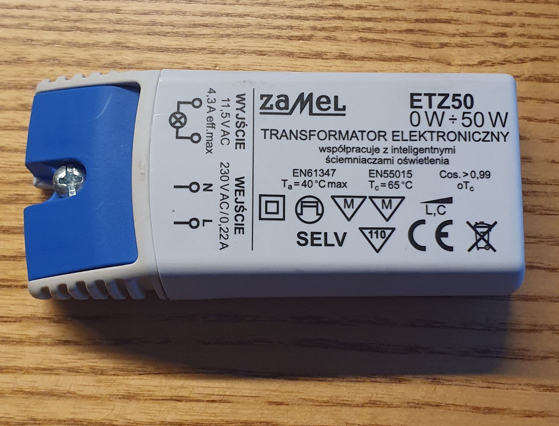 Transformator elektroniczny do halogenów 230V 60W