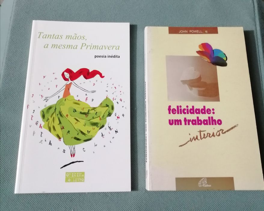 Conjunto de livros poesia e arte