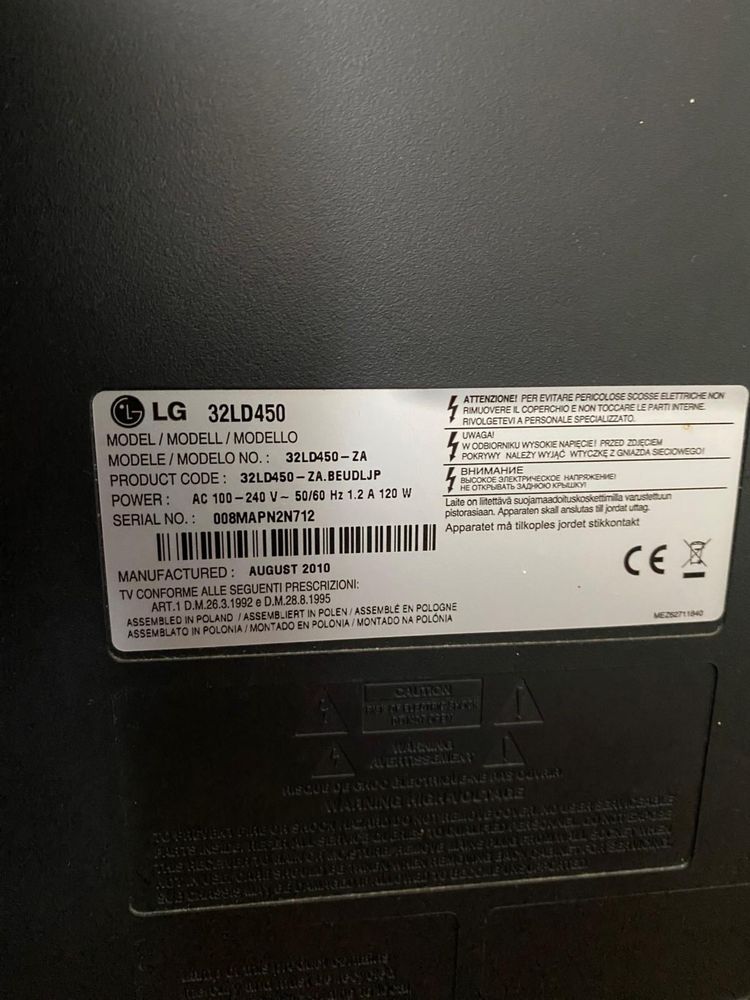 Telewizor LG z dekoderem