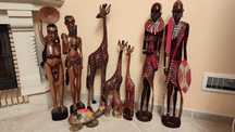 Bonecos/esculturas Africanas em madeira