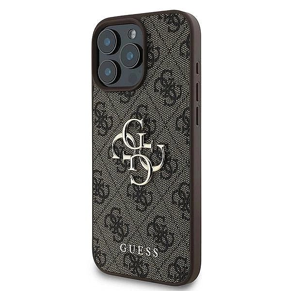 Etui Guess 4G Big Logo na iPhone 16 Pro - brązowe