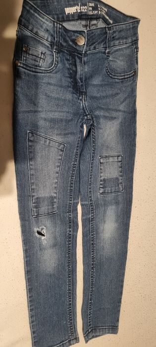 Spodnie jeansowe dziewczęce r. 122