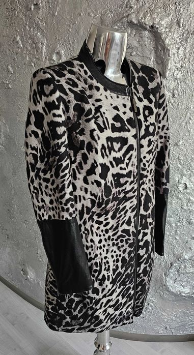 Gil Santucci płaszcz panterka skóra roz L/XL