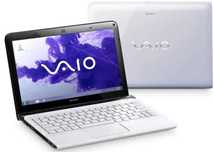 Laptop, Sony Vaio, SVE1113M1EW, WHITE + zasilacz + nowa bateria +torba