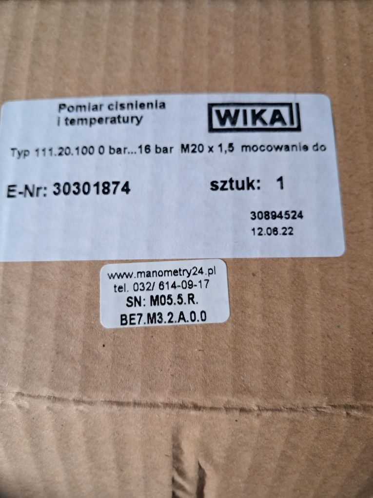 Manometr kontaktowy , nowy wika,  super cena ,