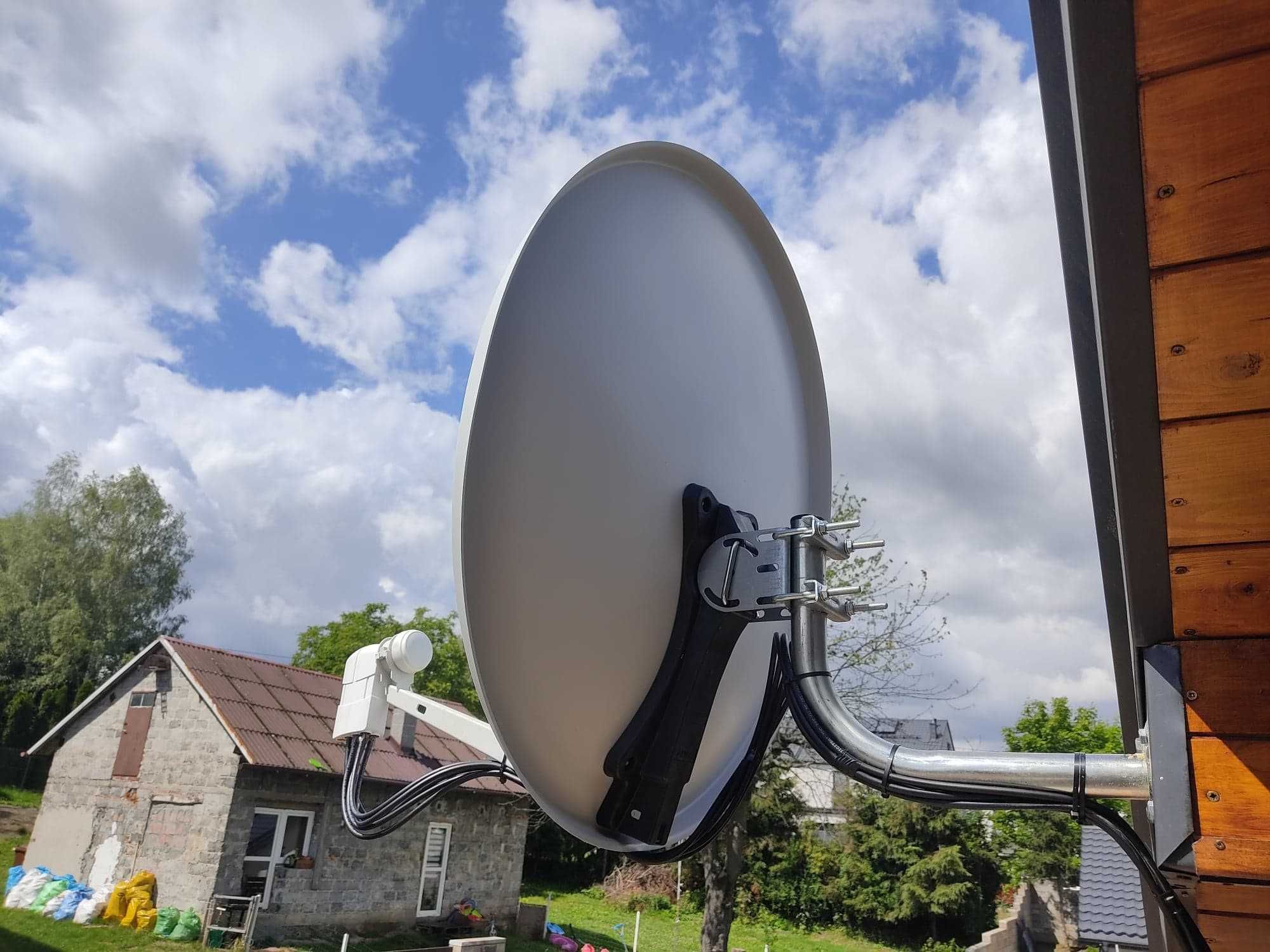 Sprzedam antenę satelitarna nc plus cyfrowy Polsat montaż regulacja
