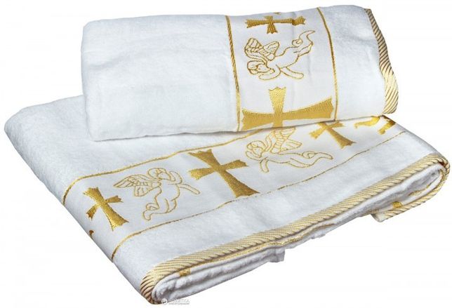 Махровое полотенце для крещения, крыжма