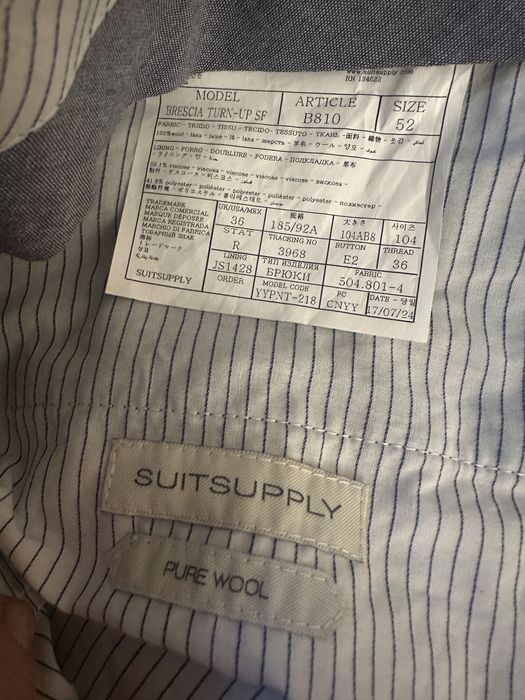 Чоловічі брюки SuitSupply