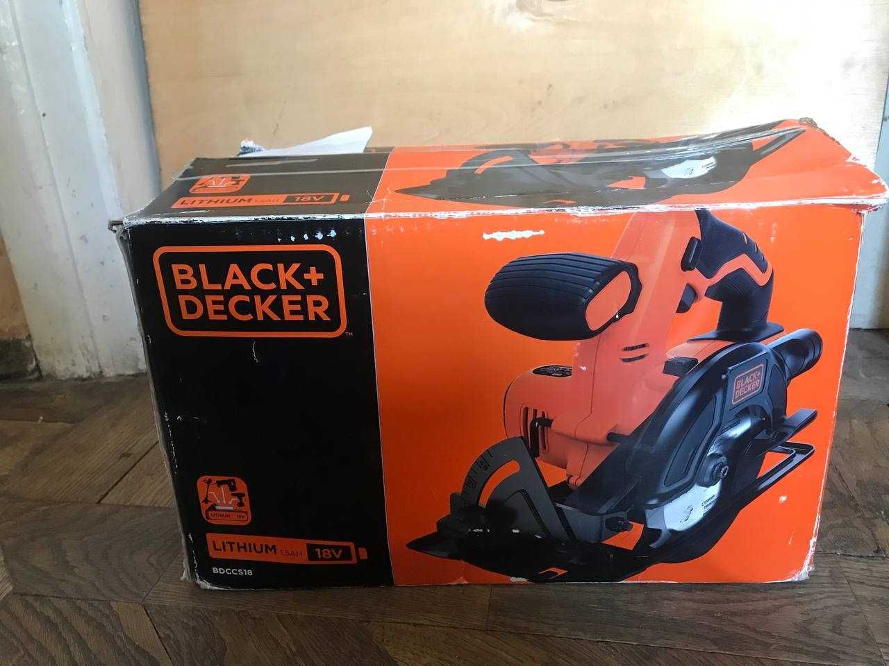 Пила дискова акумуляторна Black+Decker BDCCS18N