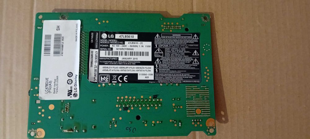 Placa para tv  LG 47lb5610