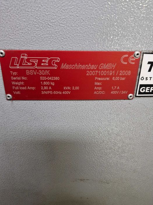 Automatyczna giętarka Lisec BSV-30/K