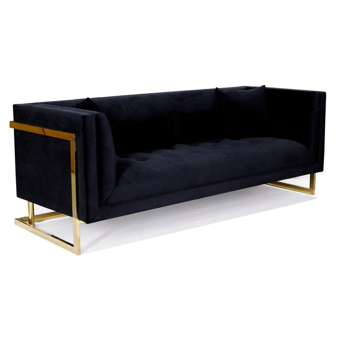 Sofa stella czarna 212x83x79cm