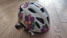 Kask rowerowy dziecięcy Alpina Ximo 47-51 cm biały kwiaty dziewczynki