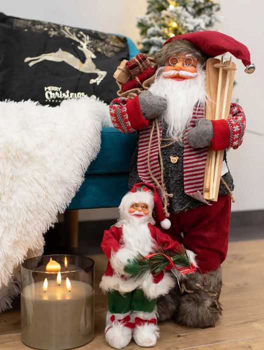 Ozdoba świąteczna Święty Mikołaj 30cm dekoracja Bożonarodzeniowa
