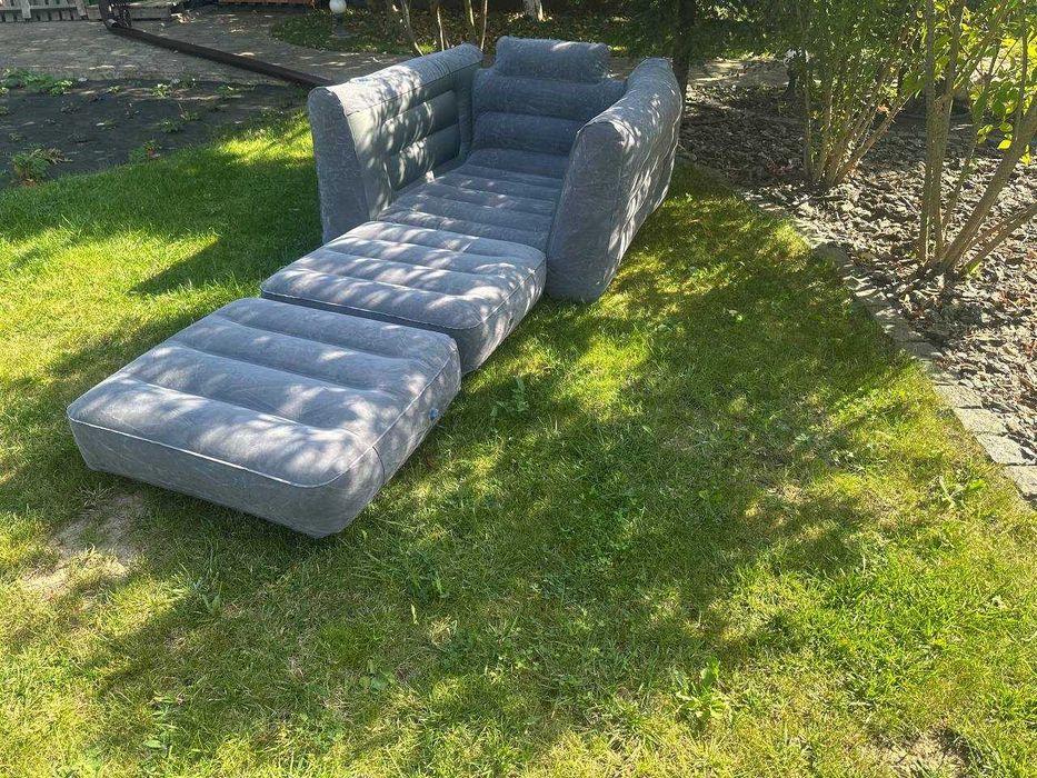 ℹ️ Кресло надувное раскладное велюр. Крісло. Ліжко. Кровать надувная