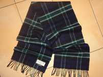 Johnstons of ELGIN Lambswool 100% Wool TARTAN wełniany szalik LUX