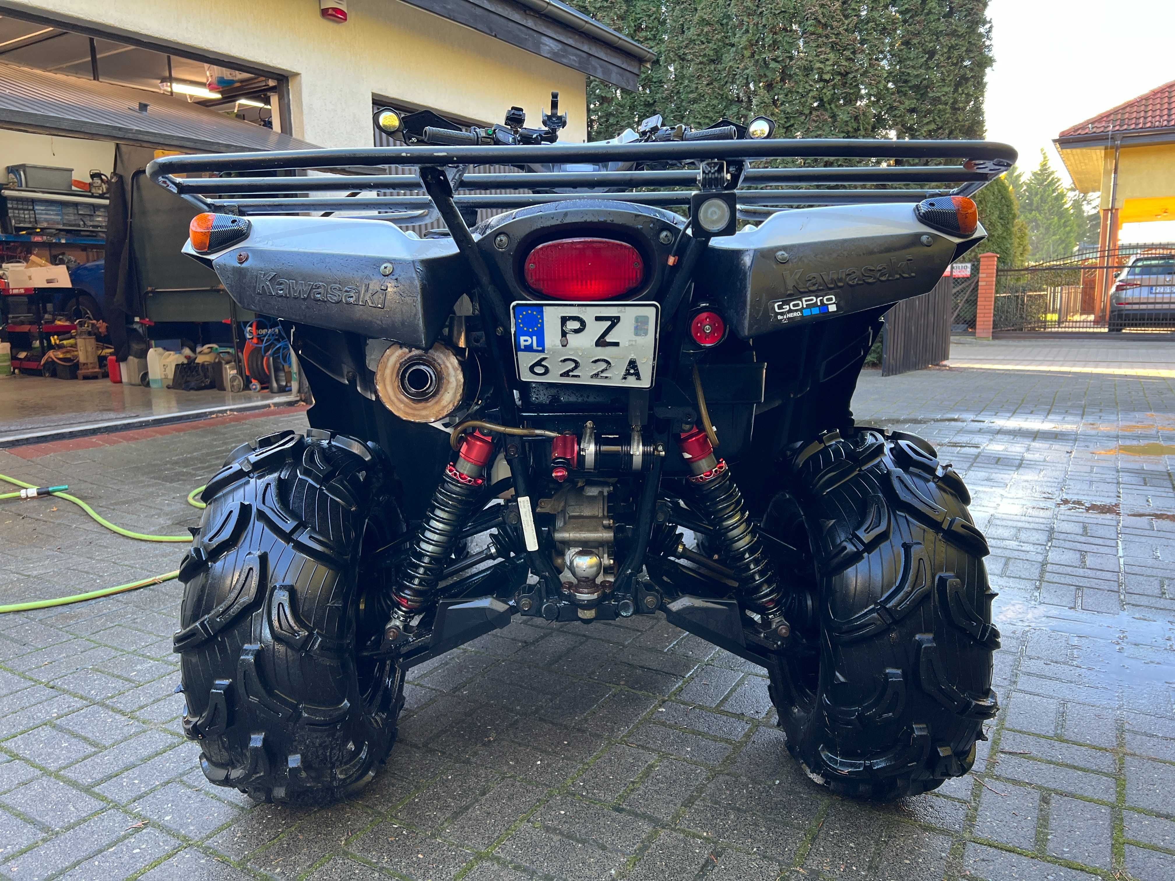 Kawasaki Brute Force, zawieszenie ELKA, po remoncie