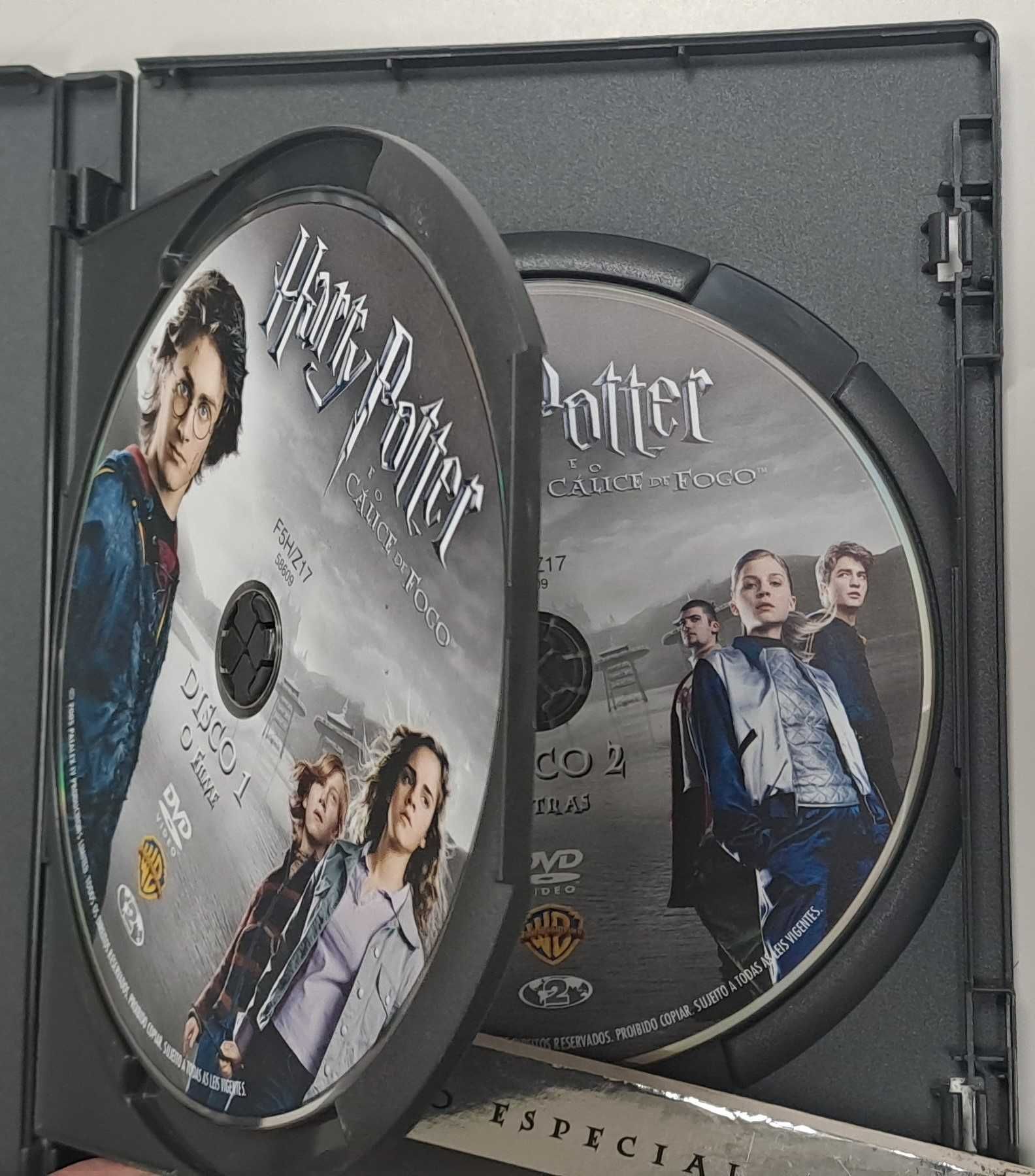 3 Filmes do Harry Potter (5 DVD contando com 2 extras)