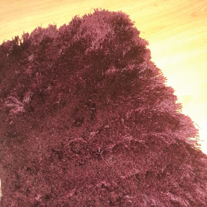 Dywan 70 x 140 bordowy ciemny róż wys włosia 4cm porządny komfort