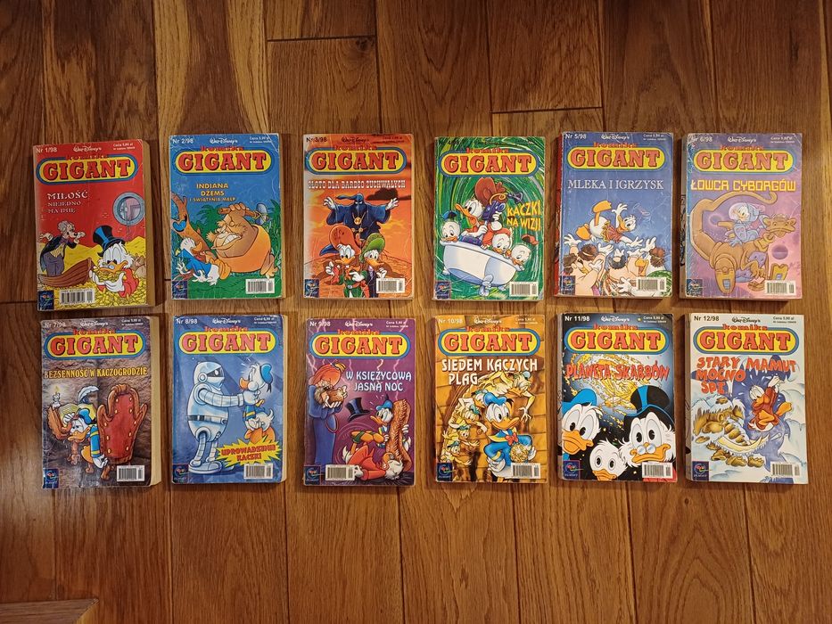 Sprzedam komiksy Gigant rocznik 1998