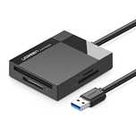 Ugreen czytnik kart pamięci USB 3.0 SD / micro SD / CF / MS czarny (30