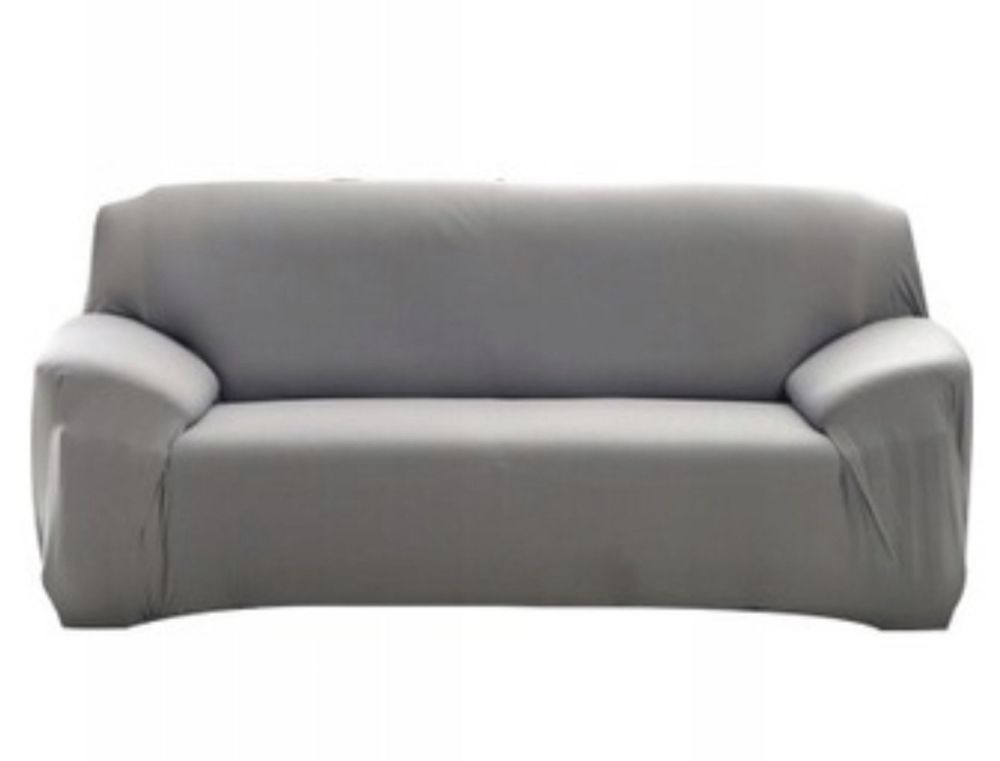 Pokrowiec na sofę jasny szary siwy gołębi XL