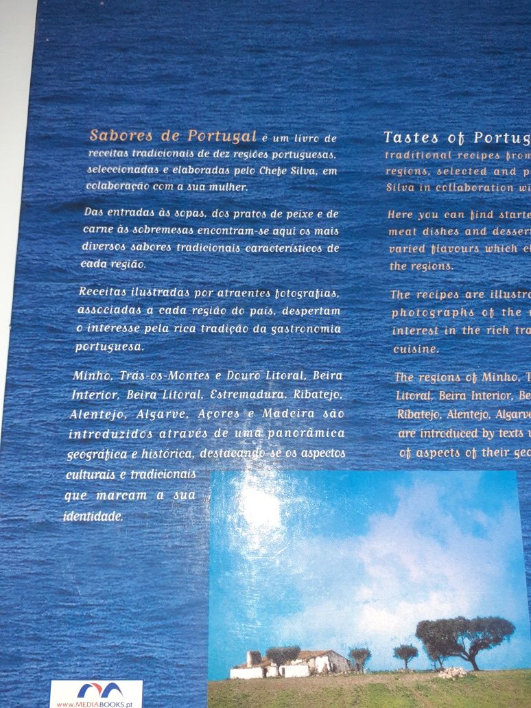 Livro "sabores de Portugal" chefe Silva