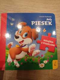 Maly piesek ksiazeczka z puzzlami