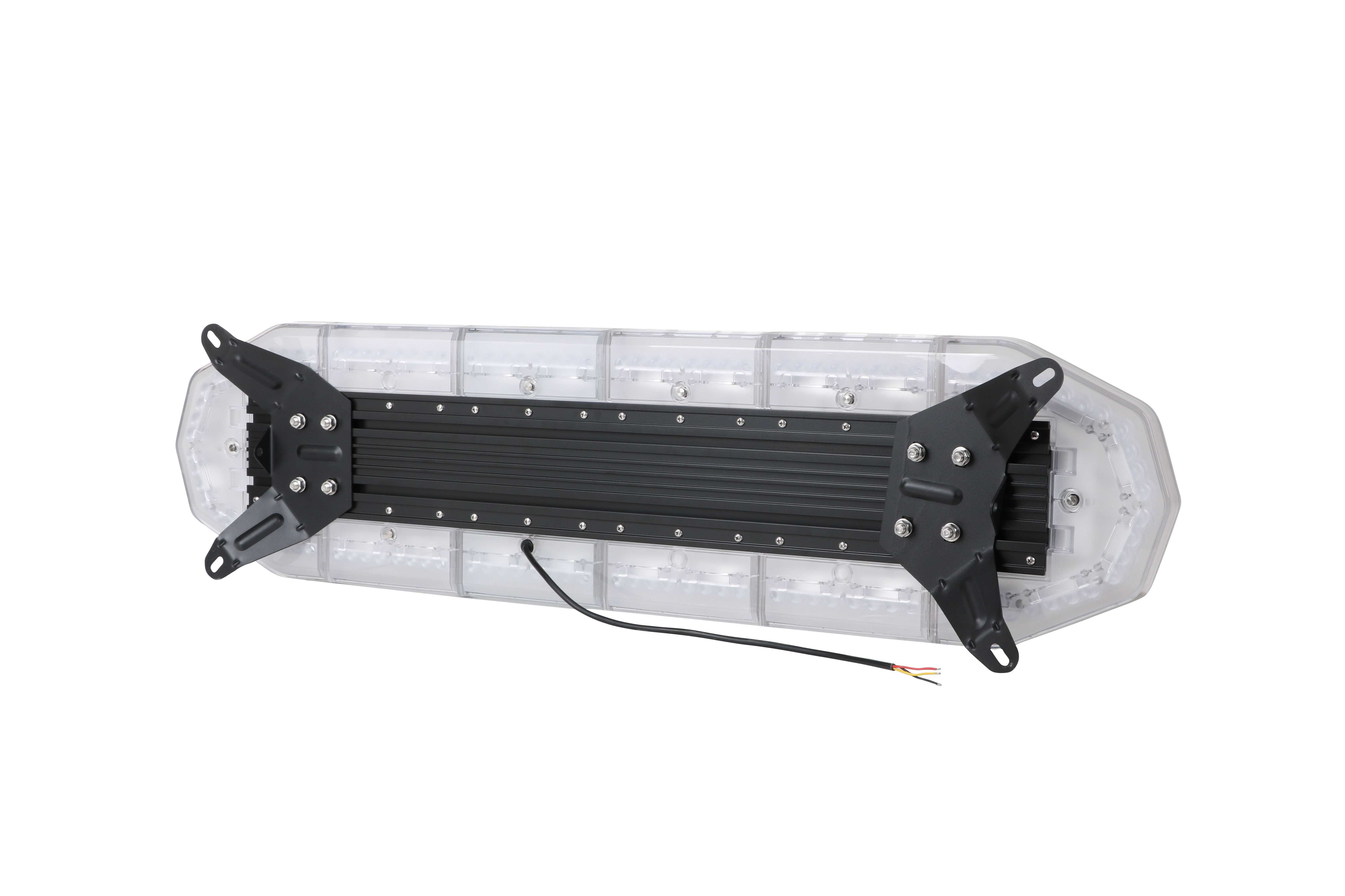 Zestaw Belka ostrzegawcza 1037 mm pomarańczowe LED + 2 małe strobo