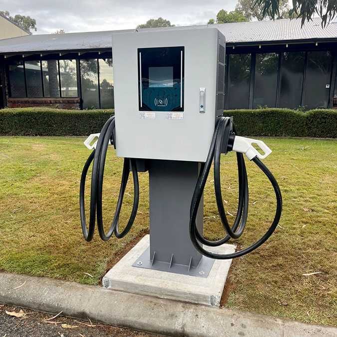 Зарядна станція для електромобілів GRASEN 30-60kW CCS, GB/t