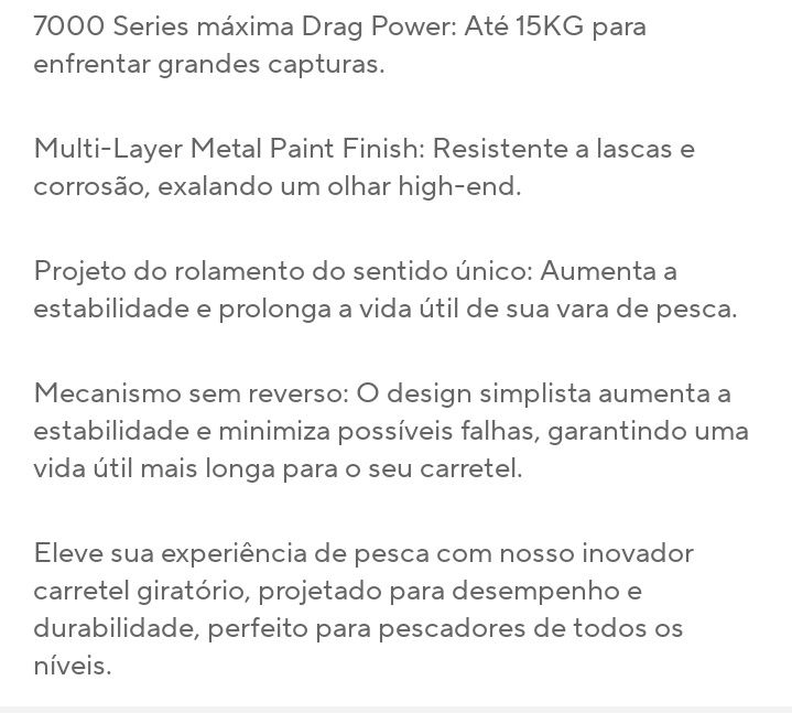 Carreto pesca MBLN 5000