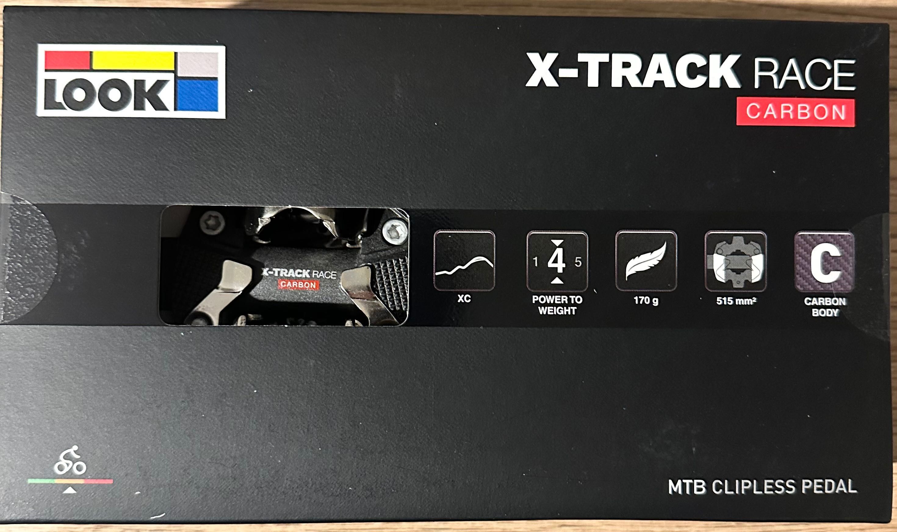 Pedały Look X-Track Race Carbon gravel mtb xc, cx - Nowe FVAT23%