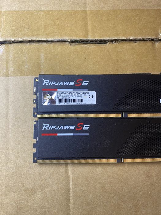 DDR5 G.Skill 64GB 5200Mhz Ripjaws S5