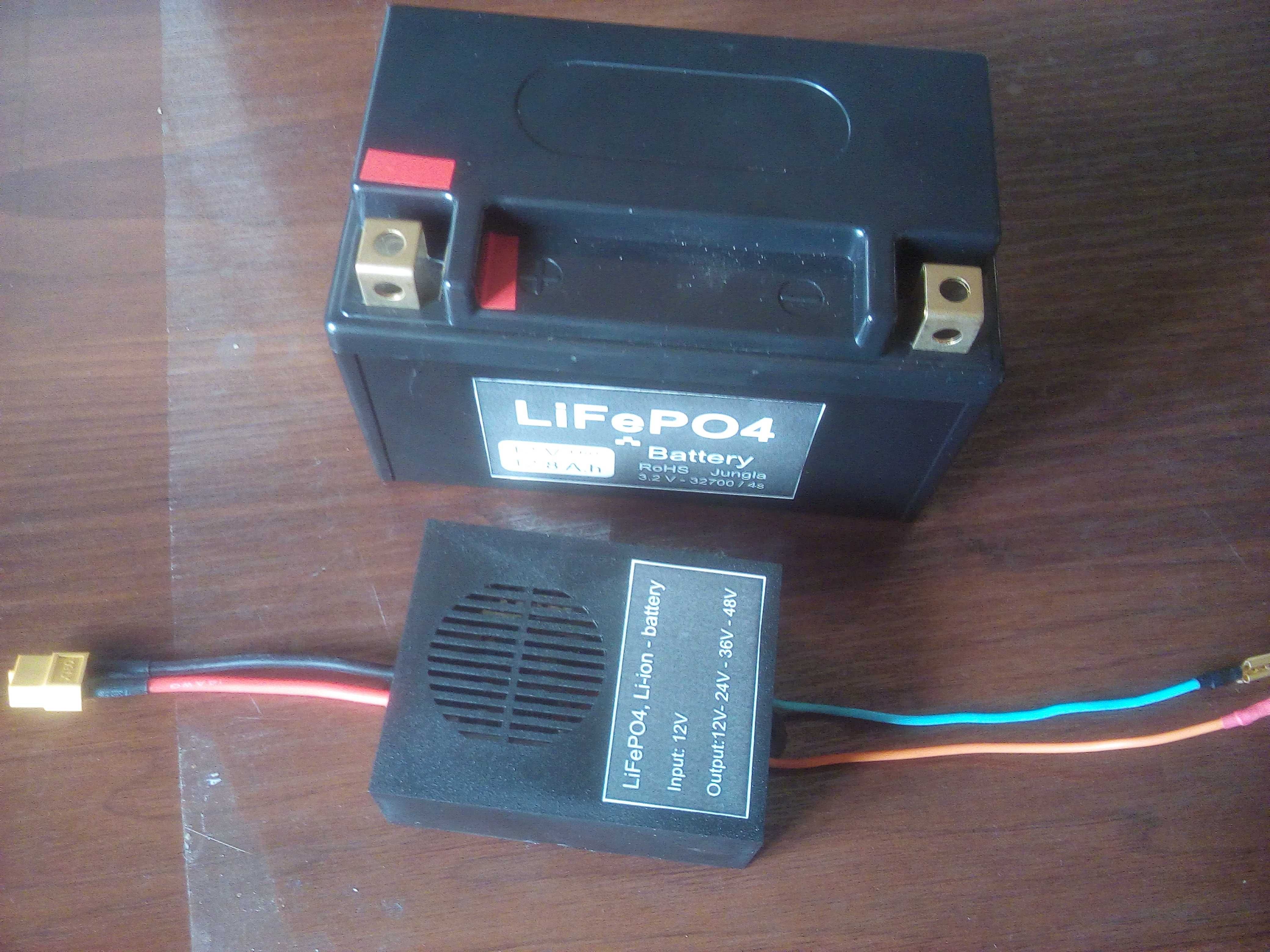 LiFePo4, Li-ion Аккумулятор из 12V на 24V, 36V, 48V