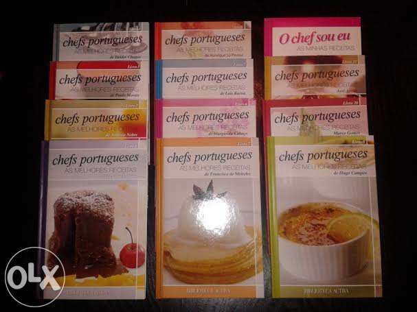 Livros de culinária - colecção chefs portugueses