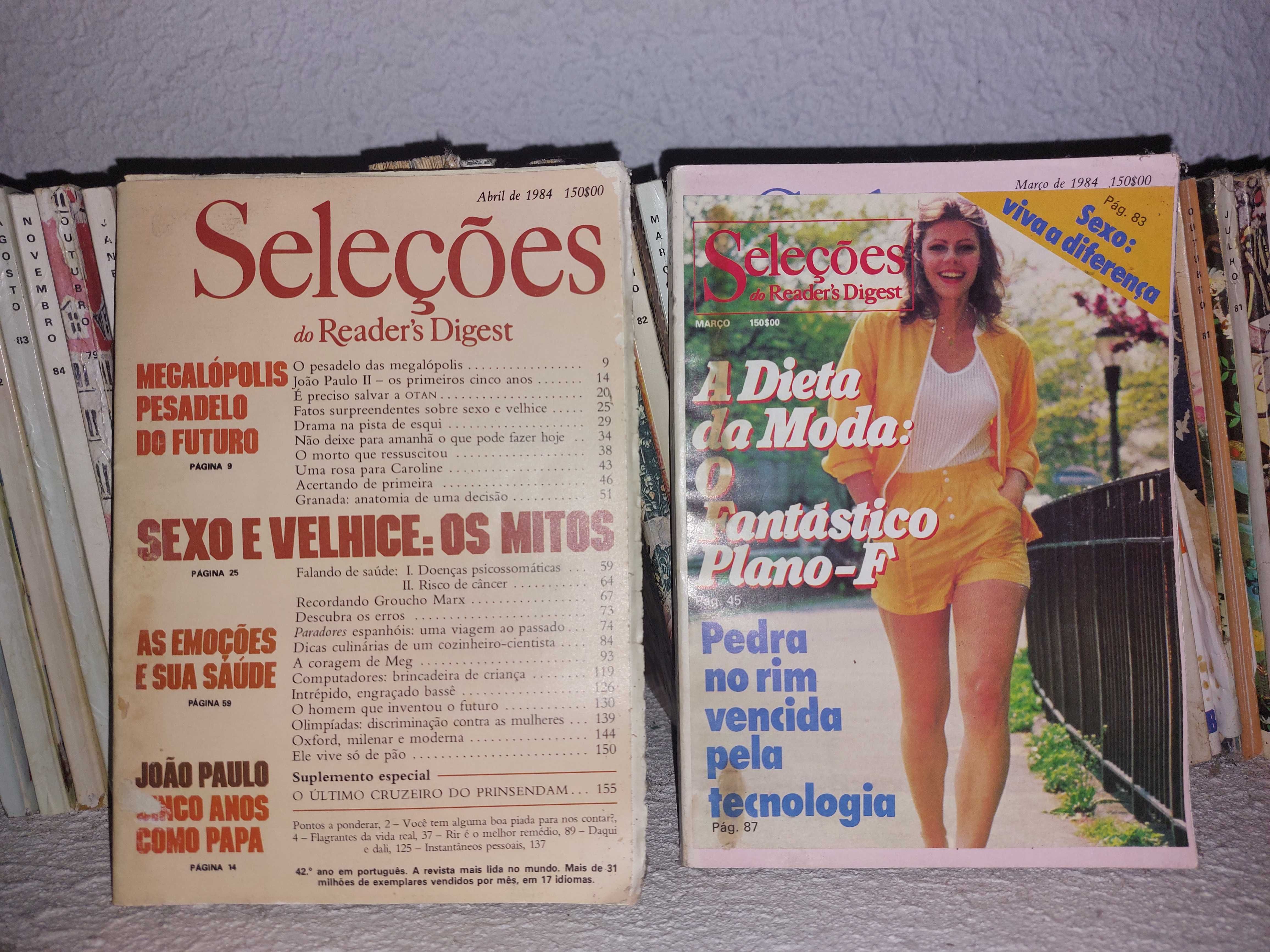 Revistas antigas das Seleções do Reader´s Digest